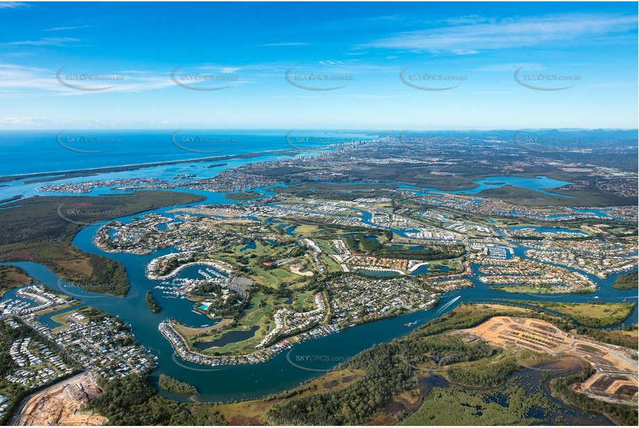 High Altitude Aerial Photo Hope Island QLD Aerial Photography