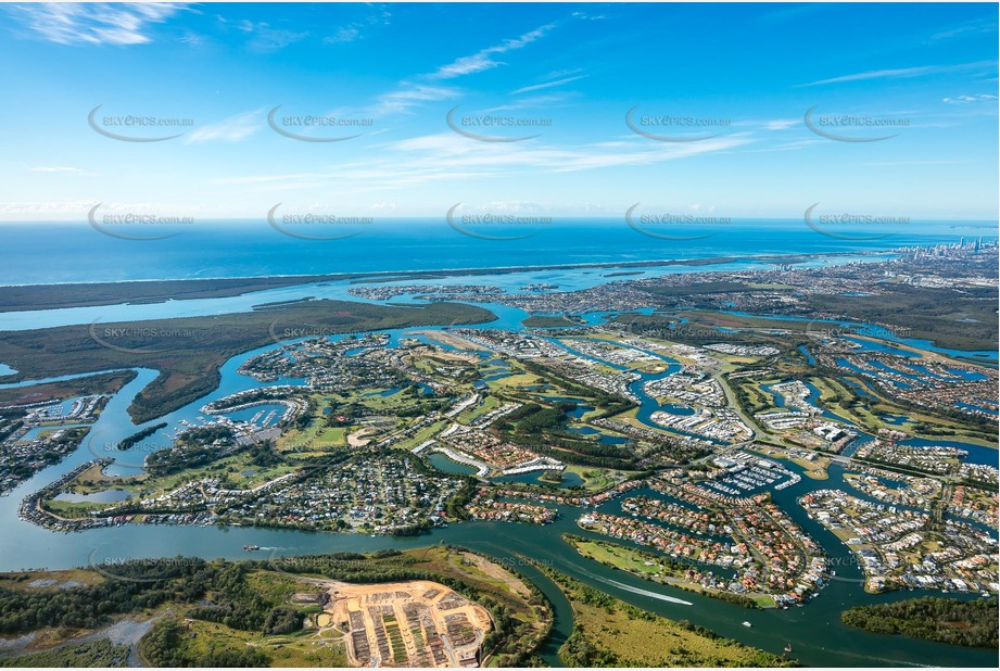 High Altitude Aerial Photo Hope Island QLD Aerial Photography