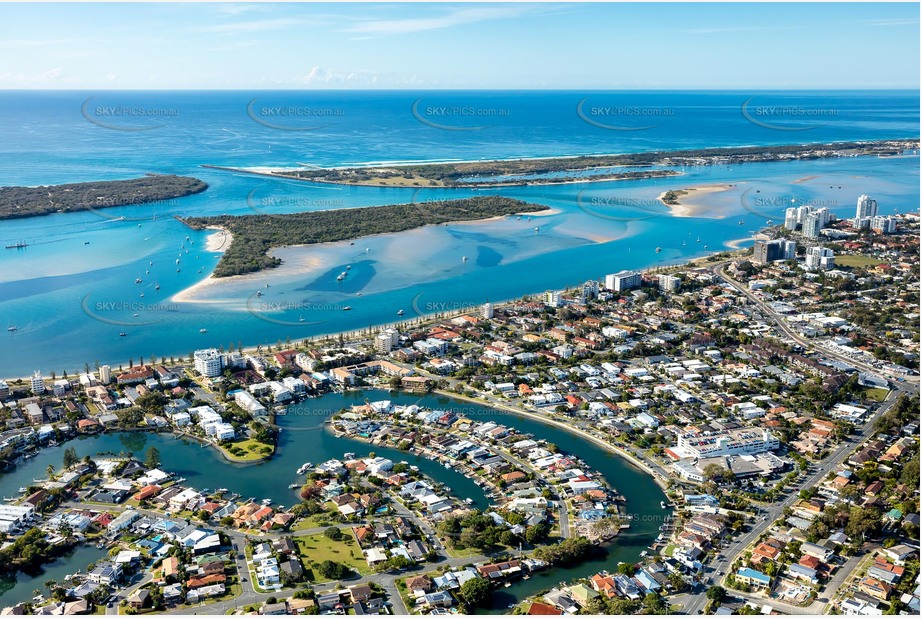 Aerial Photo Biggera Waters QLD Aerial Photography