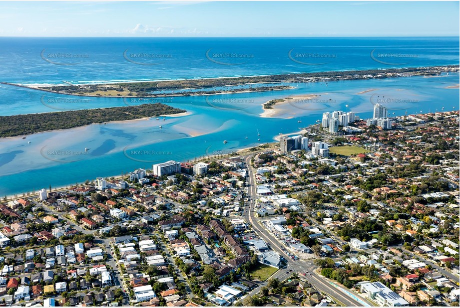 Aerial Photo Biggera Waters QLD Aerial Photography