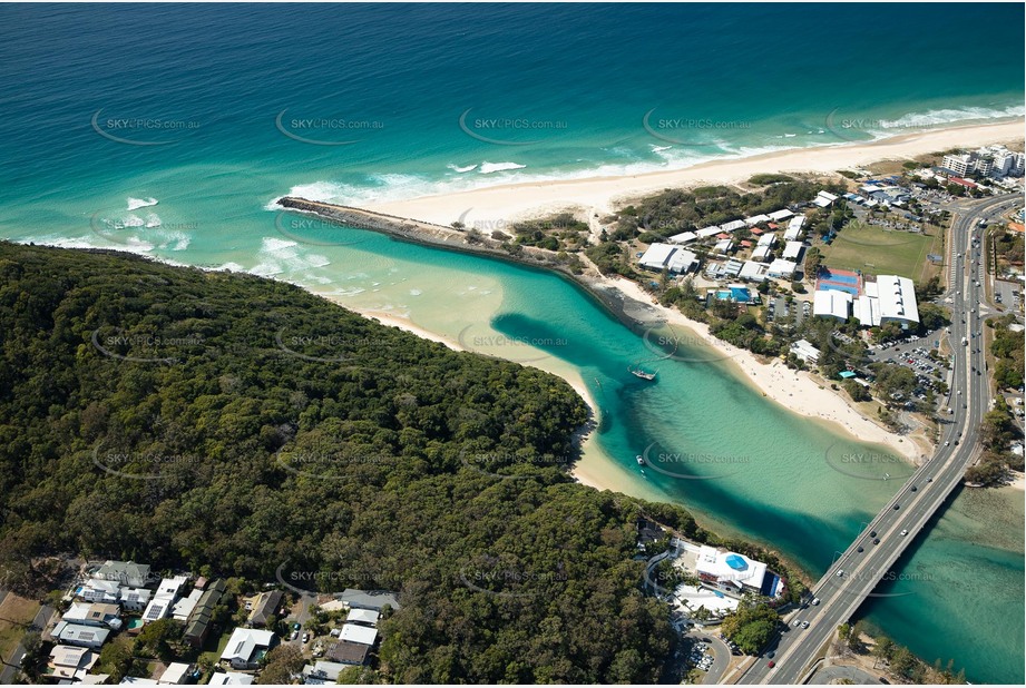 Dredging at Tallebudgera Creek QLD Aerial Photography