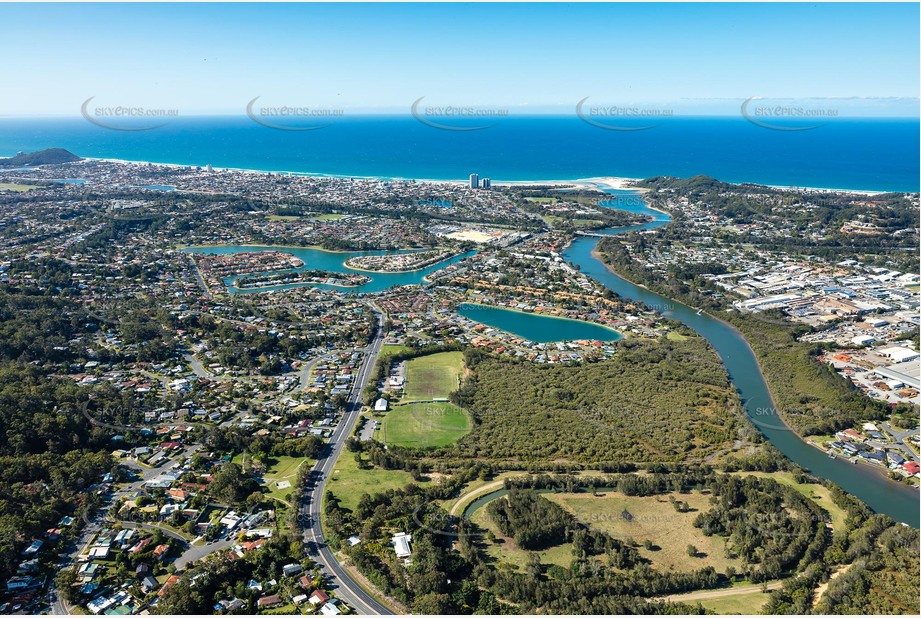 Aerial Photo Currumbin Waters QLD Aerial Photography