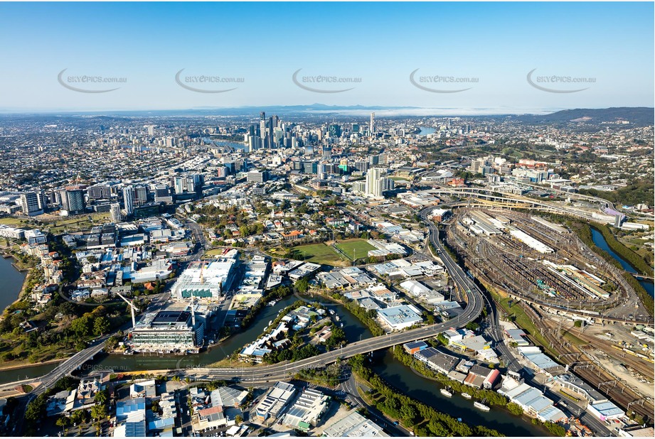 Aerial Photo Bowen Hills QLD Aerial Photography