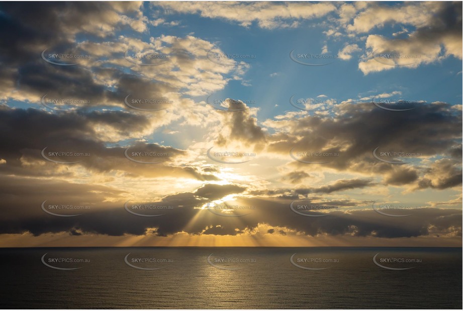 Ocean Sunrise Surfers Paradise Aerial Photography