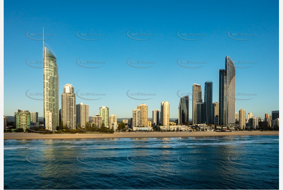 Sunrise Aerial Photo Surfers Paradise QLD Aerial Photography