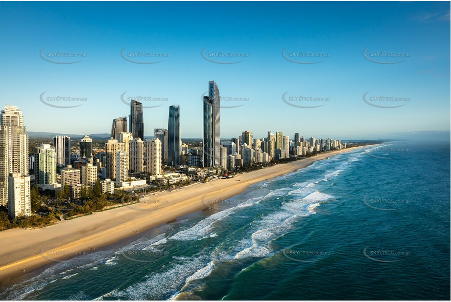 Sunrise Aerial Photo Surfers Paradise QLD Aerial Photography