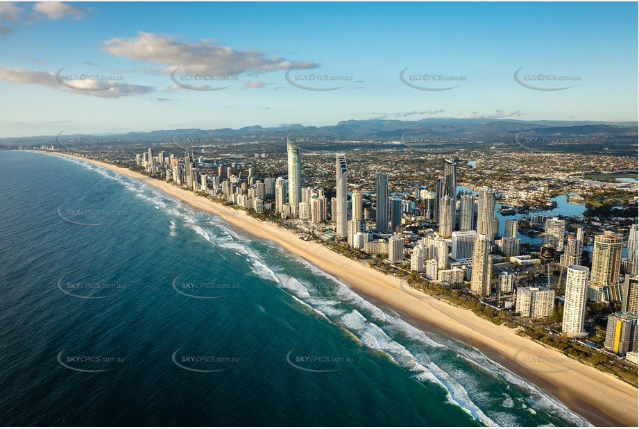 Sunrise Aerial Photo Surfers Paradise QLD Aerial Photography