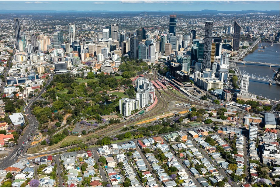 Aerial Photo Brisbane City QLD Aerial Photography