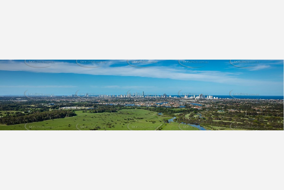 Panoramic Aerial Photo Surfers Paradise QLD Aerial Photography