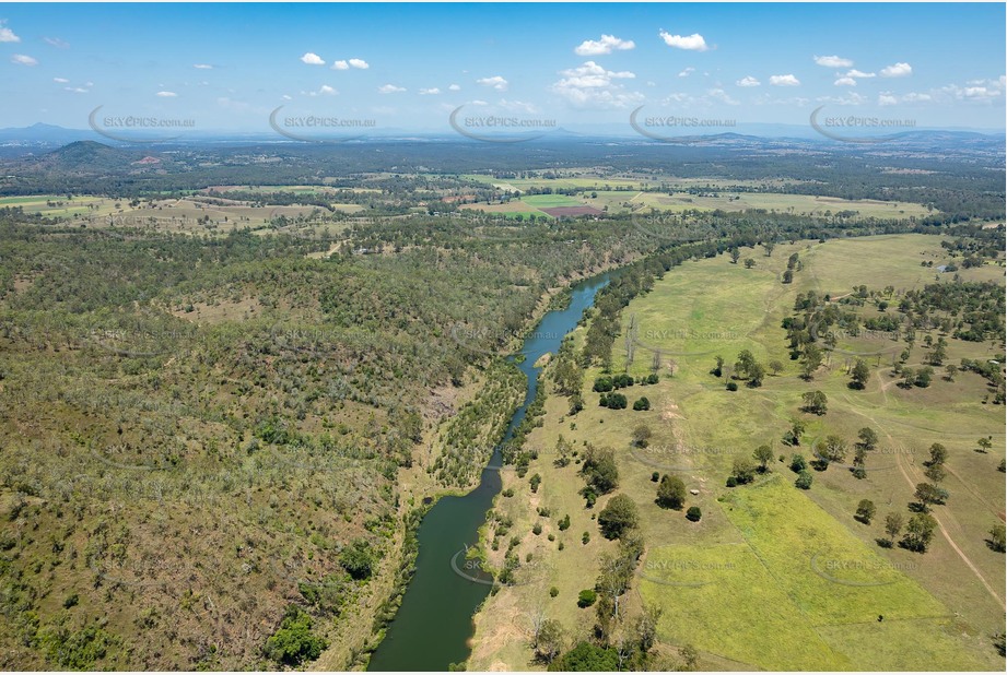 The Brisbane River at Borallon Aerial Photography