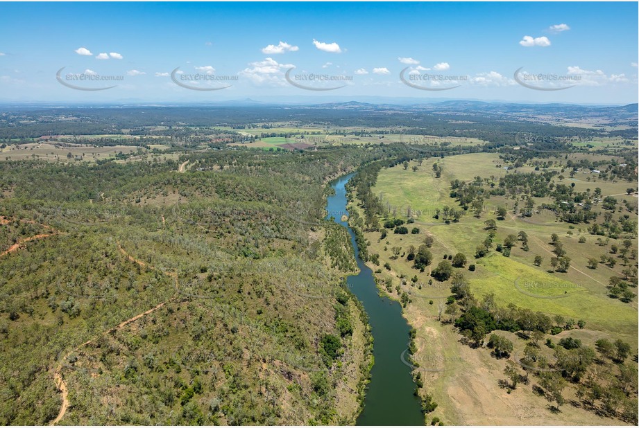 The Brisbane River at Borallon Aerial Photography