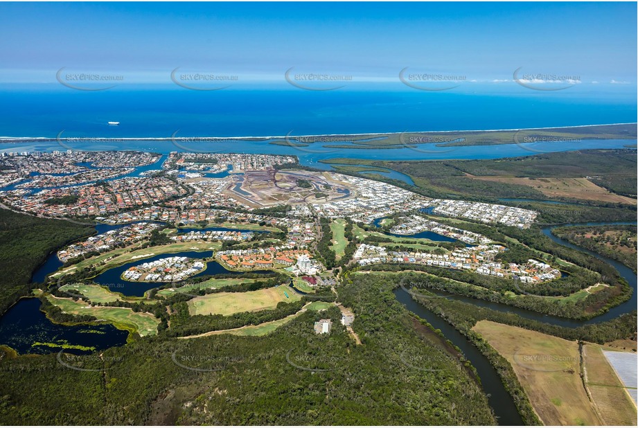 Aerial Photo Pelican Waters QLD Aerial Photography