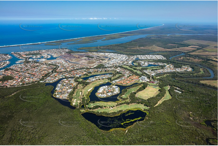 Aerial Photo Pelican Waters QLD Aerial Photography