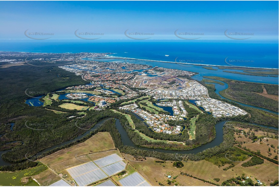 Aerial Photo Pelican Waters QLD Aerial Photography