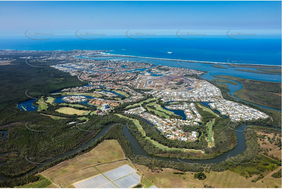 Aerial Photo Pelican Waters QLD Aerial Photography