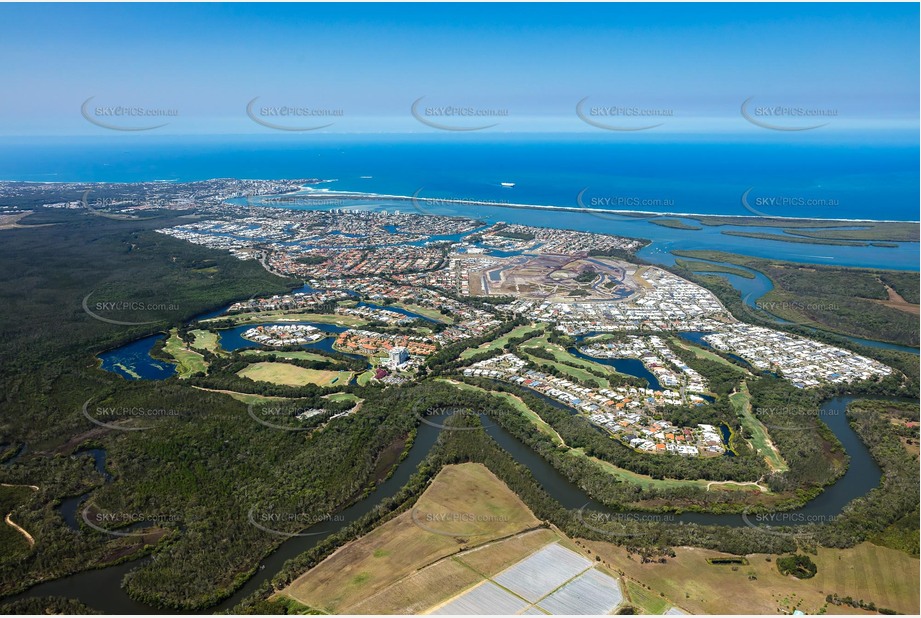 Aerial Photo Pelican Waters QLD Aerial Photography