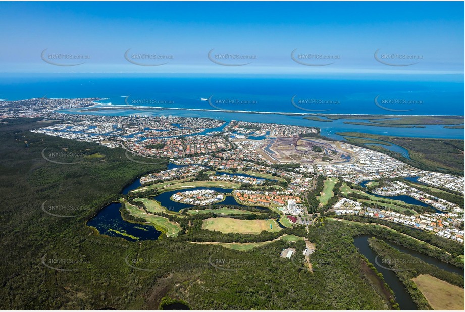 Aerial Photo Pelican Waters QLD Aerial Photography