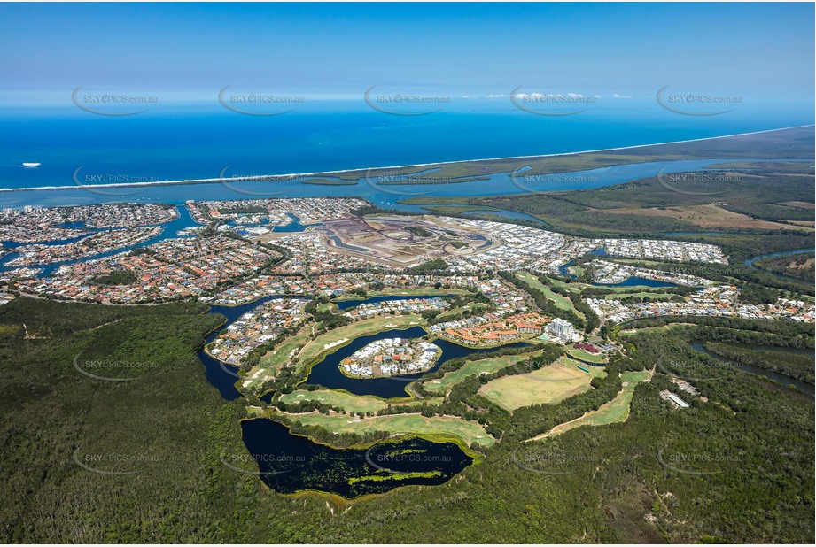 Aerial Photo Pelican Waters QLD Aerial Photography