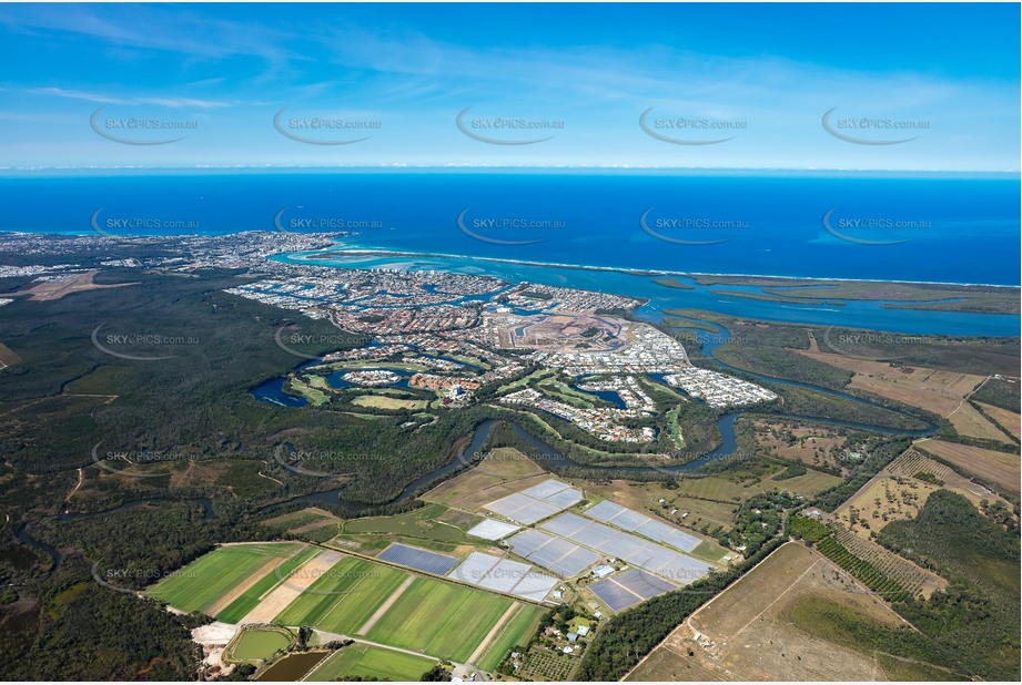 High Altitude Aerial Photo Pelican Waters QLD Aerial Photography