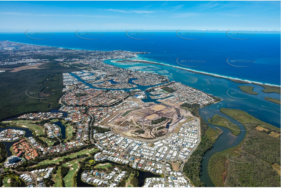 High Altitude Aerial Photo Pelican Waters QLD Aerial Photography