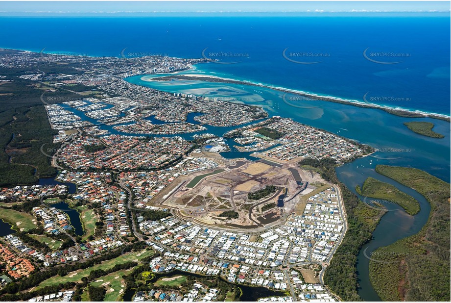 High Altitude Aerial Photo Pelican Waters QLD Aerial Photography