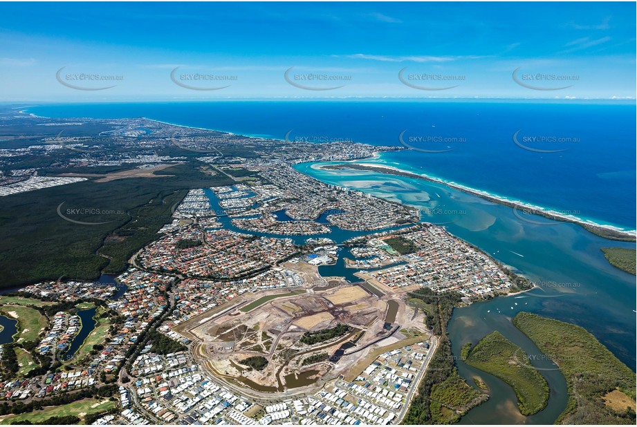 High Altitude Aerial Photo Pelican Waters QLD Aerial Photography