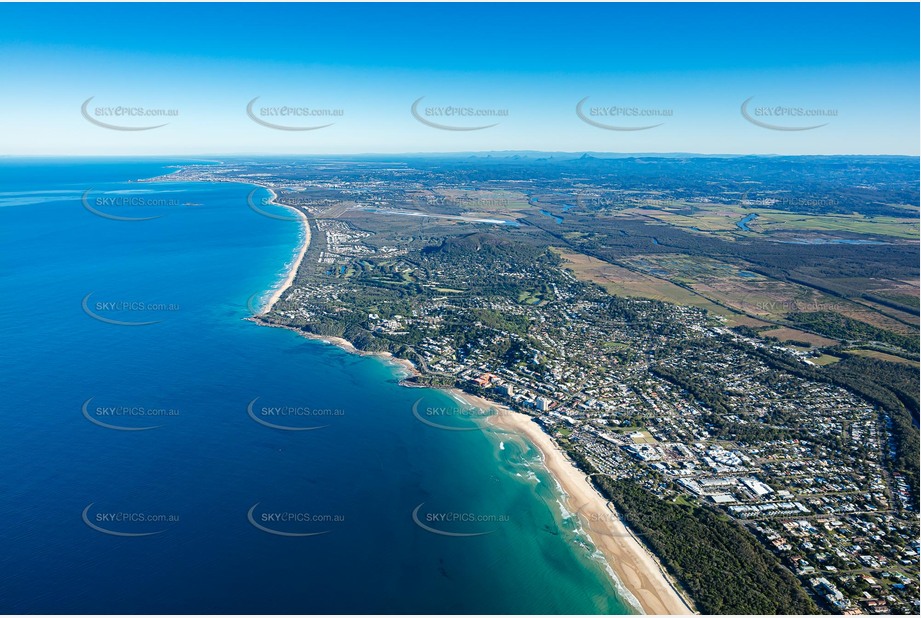 High Altitude Aerial Photo Coolum Beach Aerial Photography