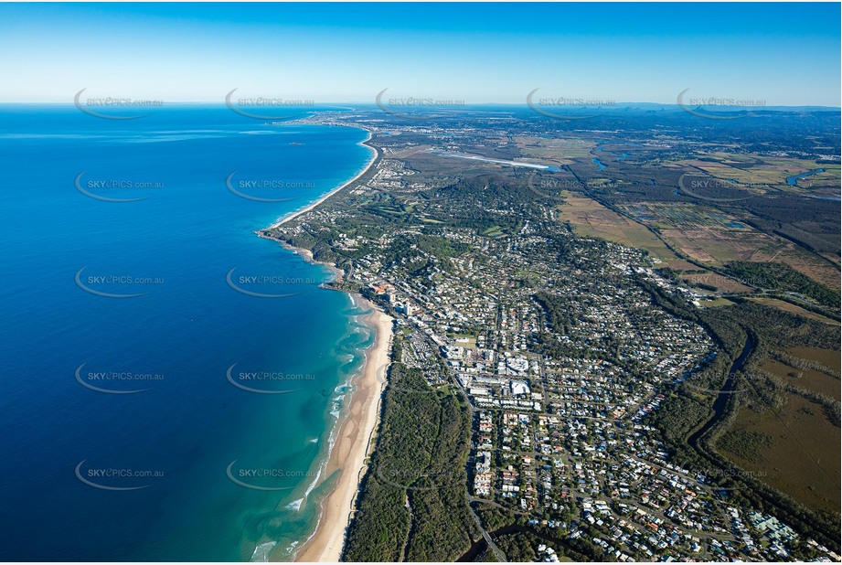 High Altitude Aerial Photo Coolum Beach Aerial Photography