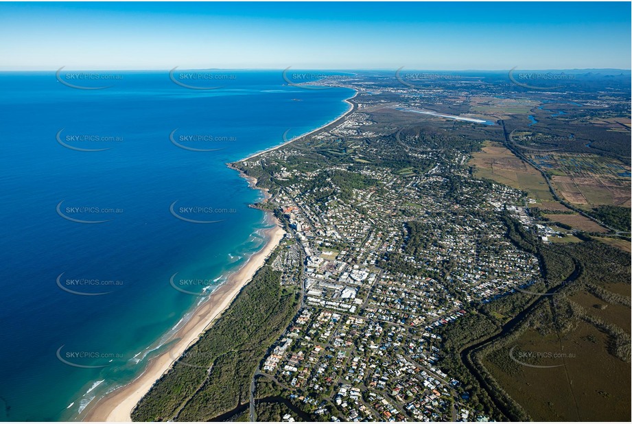 High Altitude Aerial Photo Coolum Beach Aerial Photography