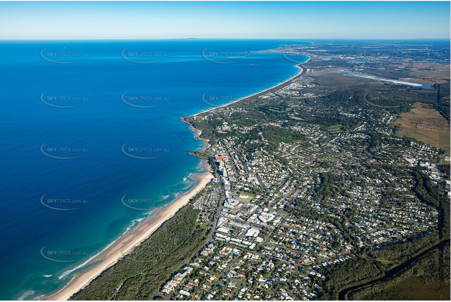 High Altitude Aerial Photo Coolum Beach Aerial Photography