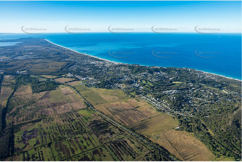 High Altitude Aerial Photo Coolum Beach Aerial Photography