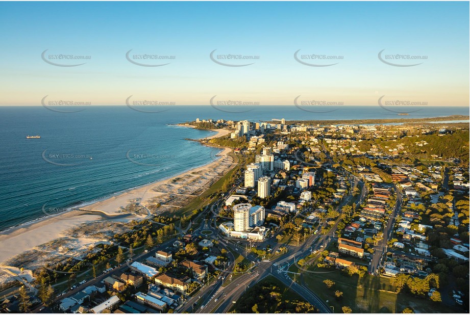 Sunset Aerial Photo Coolangatta Aerial Photography