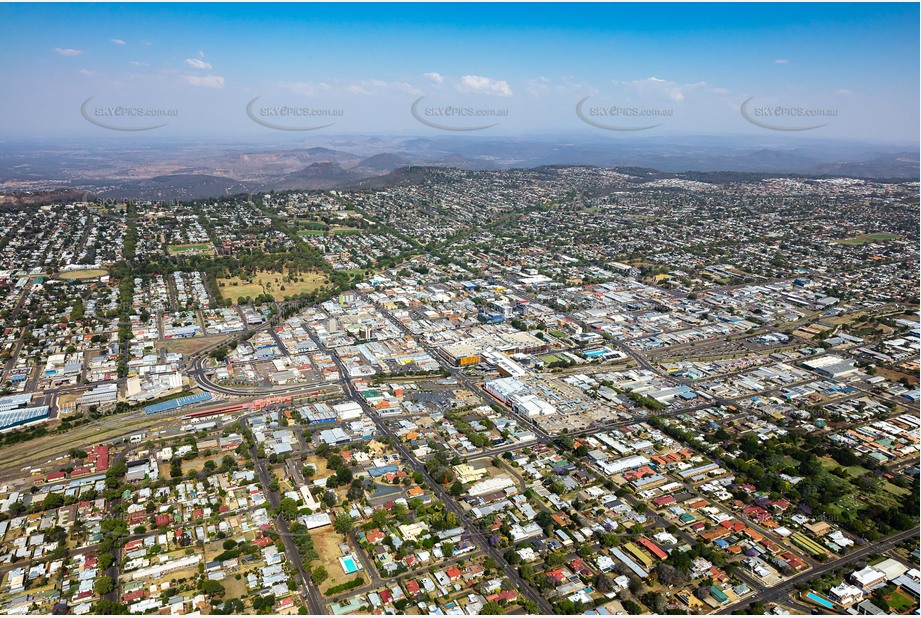 High Altitude Aerial Photo Toowoomba City Aerial Photography