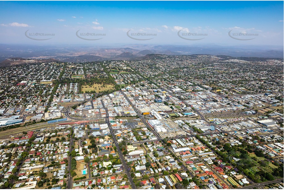 High Altitude Aerial Photo Toowoomba City Aerial Photography