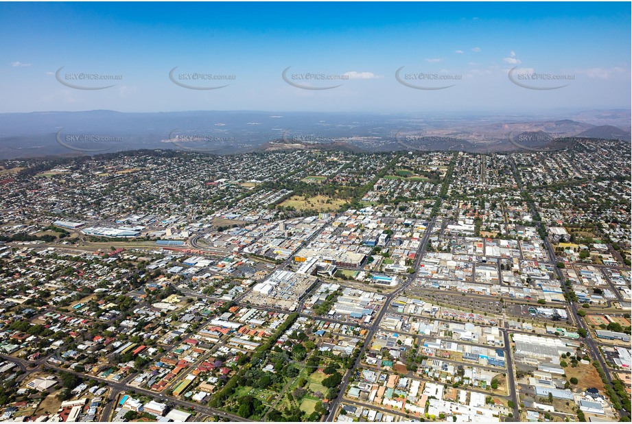 High Altitude Aerial Photo Toowoomba City Aerial Photography