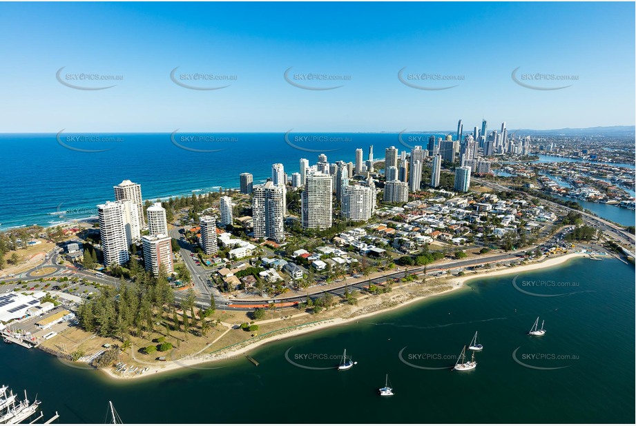 Aerial Photo Main Beach QLD Aerial Photography