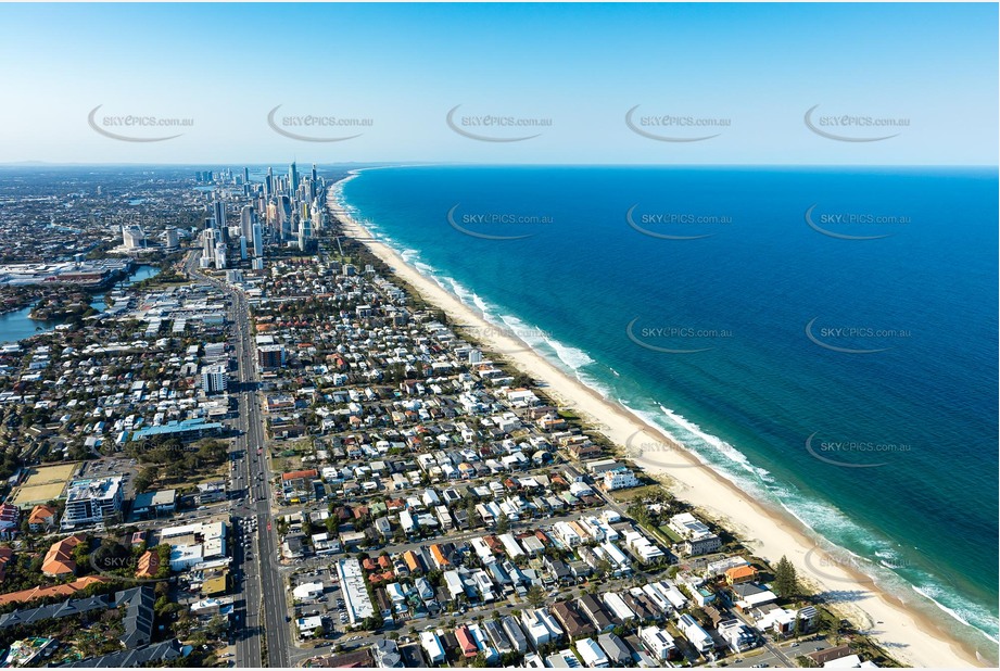 Aerial Photo Mermaid Beach QLD Aerial Photography