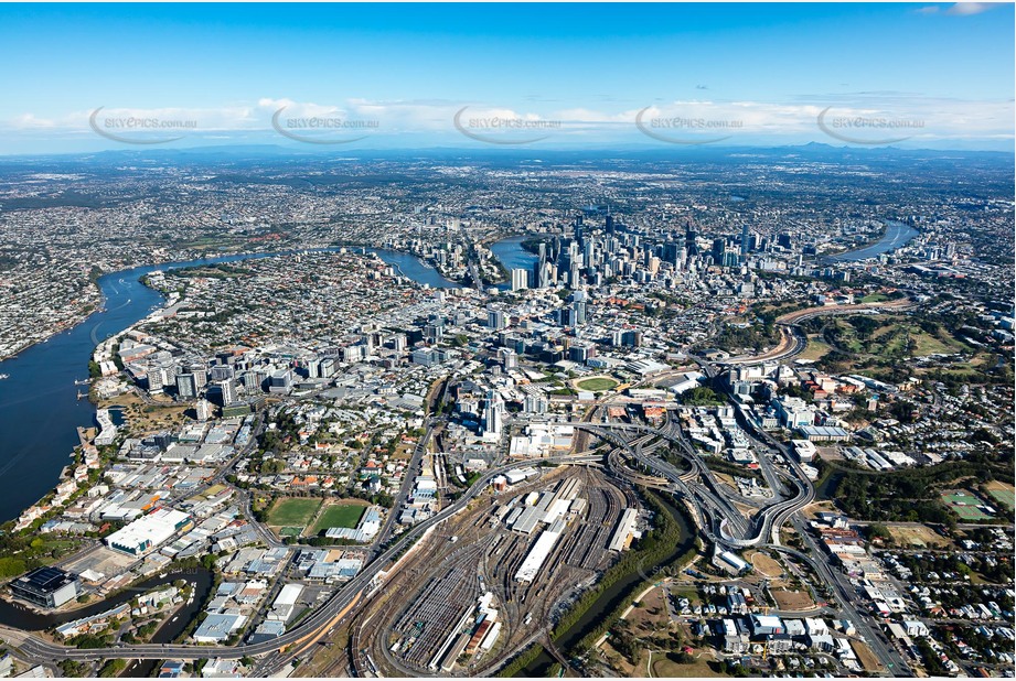 Aerial Photo Bowen Hills QLD Aerial Photography