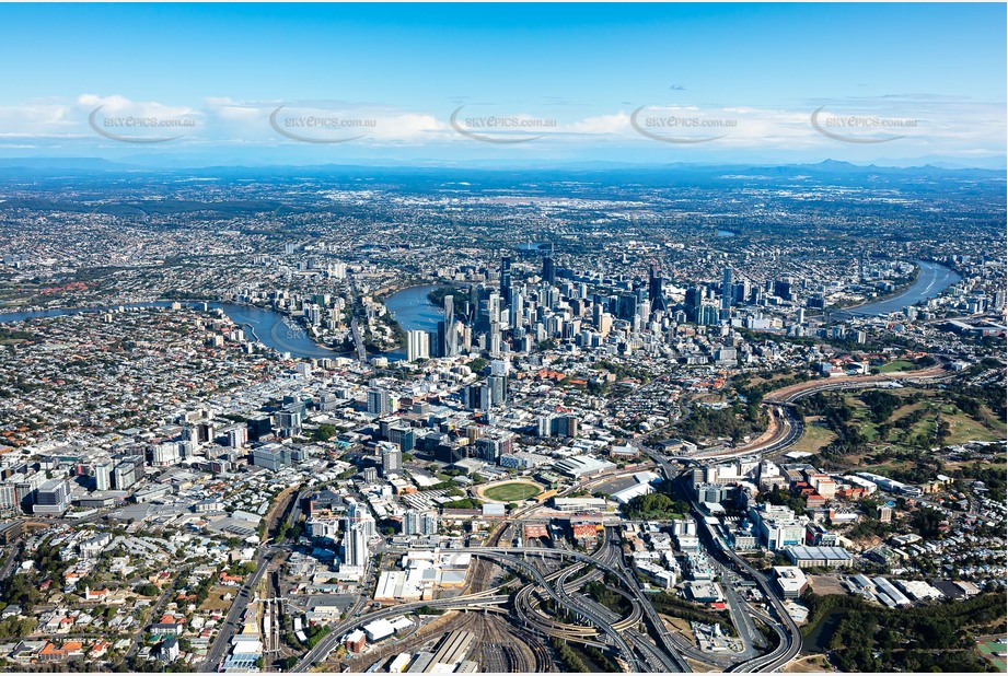 Aerial Photo Bowen Hills QLD Aerial Photography