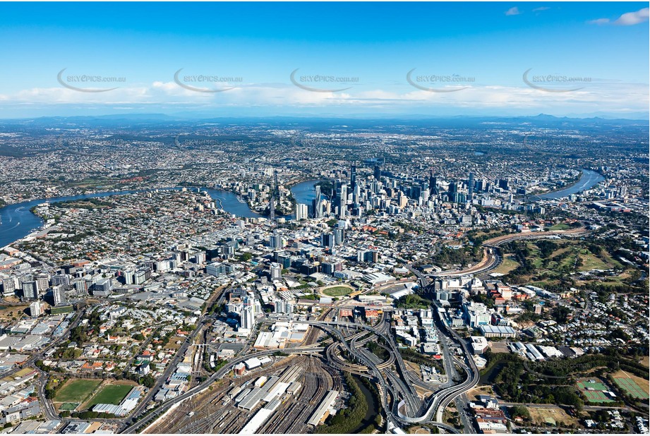 Aerial Photo Bowen Hills QLD Aerial Photography