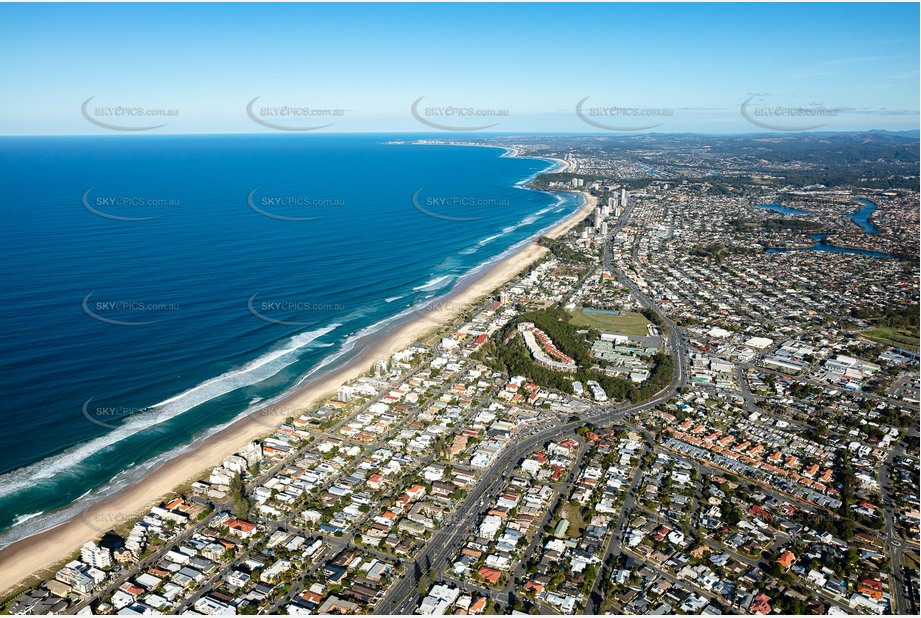 Aerial Photo Mermaid Beach QLD Aerial Photography