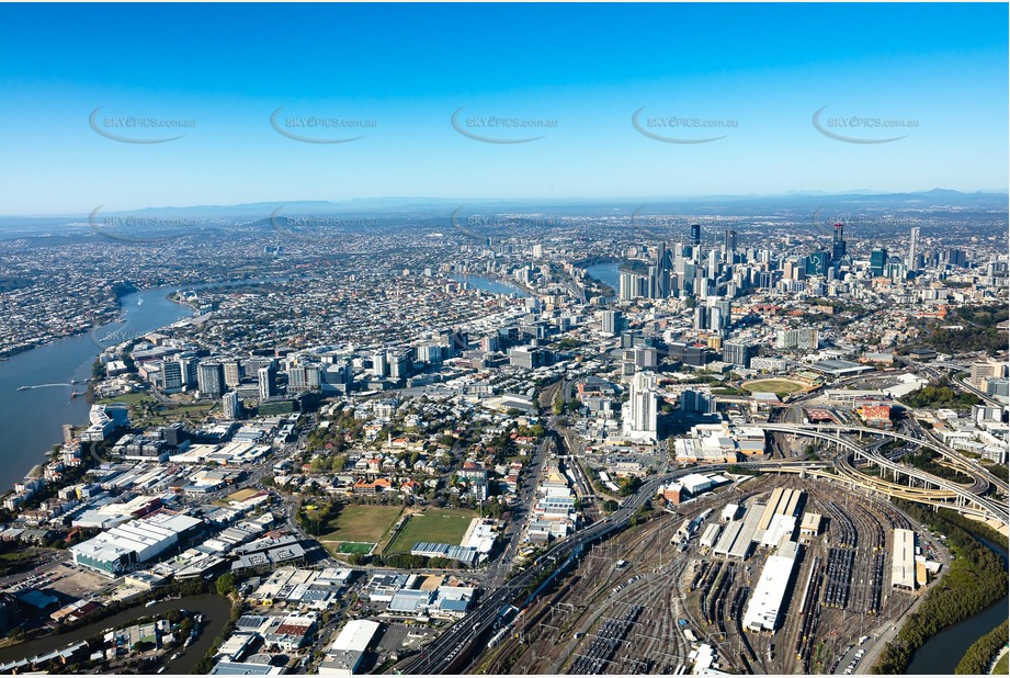 Aerial Photo Bowen Hills QLD Aerial Photography