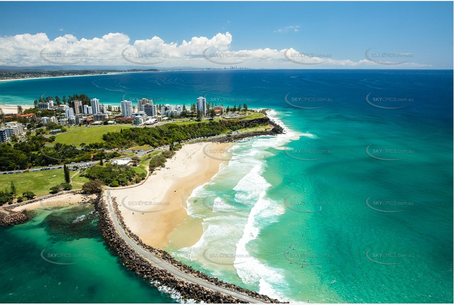 Aerial Photo Duranbah Beach Tweed Heads NSW Aerial Photography