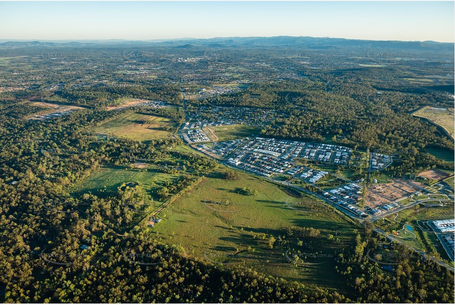 Sunrise Aerial Photo Ripley QLD Aerial Photography