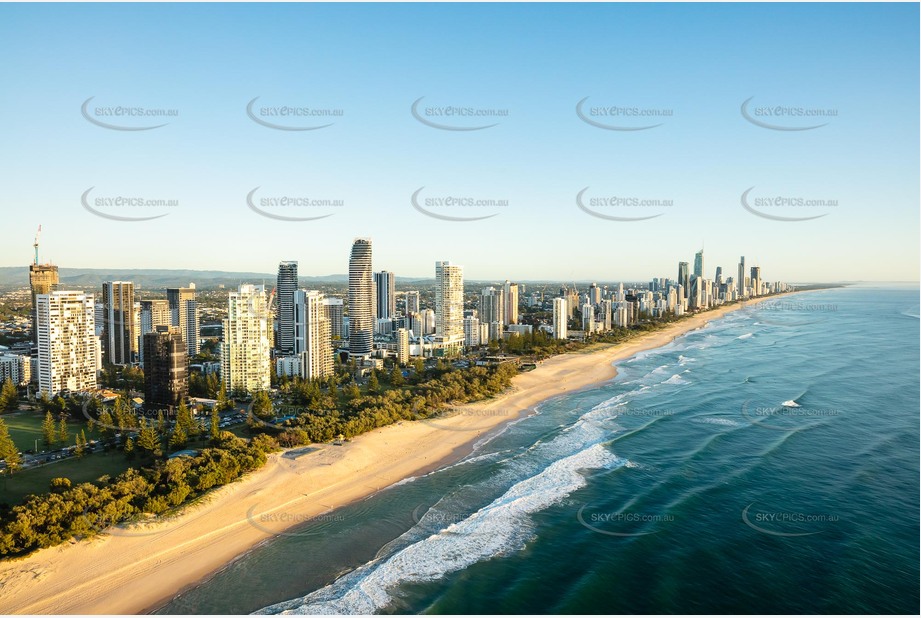 Sunrise Aerial Photo Broadbeach QLD Aerial Photography