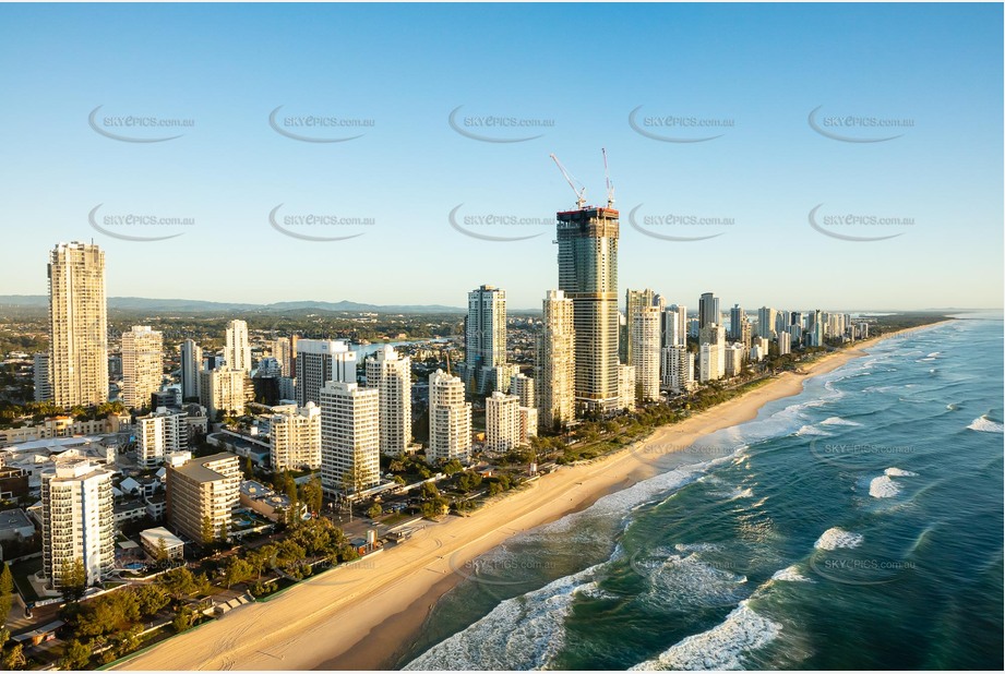 Sunrise Aerial Photo Surfers Paradise QLD Aerial Photography