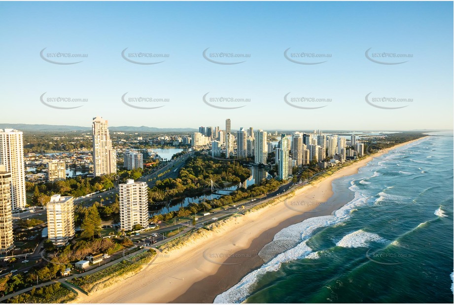 Sunrise Aerial Photo Surfers Paradise QLD Aerial Photography