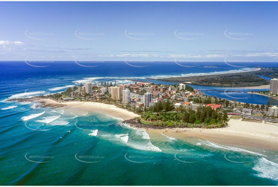 Historic Aerial Photo Coolangatta QLD Aerial Photography