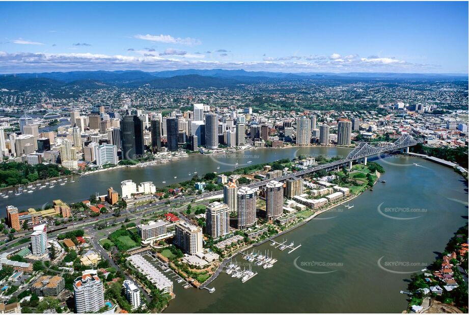 Historic Aerial Photo Kangaroo Point QLD Aerial Photography