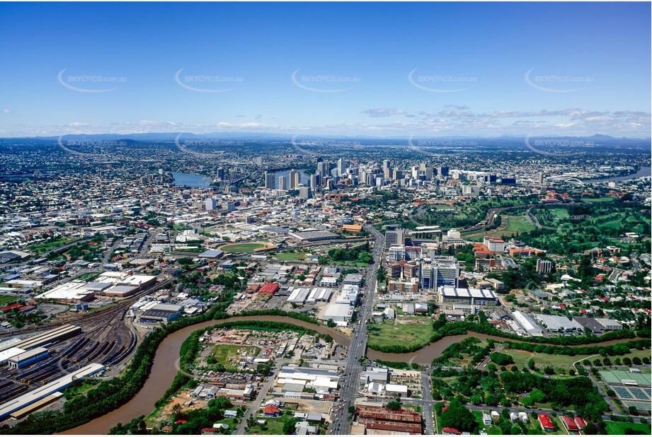 Historic Aerial Photo Bowen Hills QLD Aerial Photography